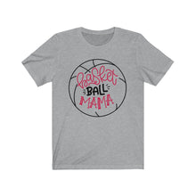 Load image into Gallery viewer, Basketball Mama Black &amp; Red Jersey Short Sleeve Tee