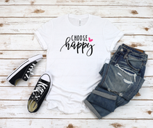 Load image into Gallery viewer, Choose Happy Happiness Love Short Sleeve Tee