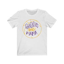 Load image into Gallery viewer, Basketball Mama Purple &amp; Gold Jersey Short Sleeve Tee